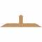 Ekena Millwork Portland Smooth Timber Gable Bracket, Western Red Cedar, 60"W x 17"H x 3 1/2"D x 5 1/2"F, 7/12 Pitch GBW060X17X0406POR00SWR - alternate 1